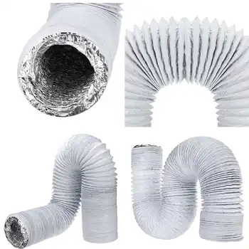 150mm 6 colių Ventiliacijos Vamzdis PVC Aliuminio Vamzdžių, Oro Vėdinimo Vamzdis-Žarna Lanksti, Oro Kondicionierius, Išmetimo Kanalo Oro Ventiliacijos Sistema