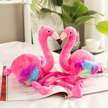 1Pcs Vaikams, Kūdikių Pliušiniai Žaislai Plaything Mielas Neklaužada Pink panther su Flamingas Pliušinis Įdaryti Žaislas, Lėlė Namų Dekoro 45CM