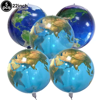 5vnt Skaidrus Rutulys Žemės Folija Ballon Pasaulyje Balionas Planetos Balionas Pasaulio Žemėlapyje Balioną už Žemės Diena Kelionių Tema Šaliai Dekoro