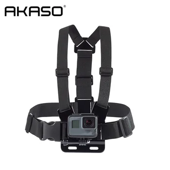 AKASO Priedai Reguliuojamas Krūtinės Mount Krūtinės Diržas Dirželis Go pro Hero 4 7 veiksmų fotoaparato priedai yi 4K Sporto Fotoaparatas