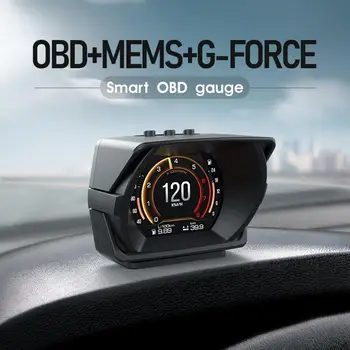 Automobilių Hud Head-up Display Obd2+GPS Dual Režimą, Multi-funkcinė Obd Lcd Skydelio Gps Šlaito Metre Spidometras A450