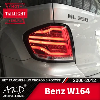 Galinio Žibinto Benz W164 2006-2012 ML350 ML400 ML500 LED galinius Žibintus Rūko Žibintai Dienos Veikia Šviesos DRL Tuning, Automobilių Priedai