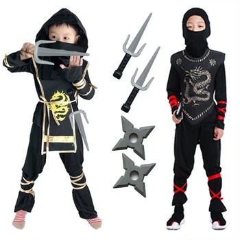 Karnavalas Ninja Kostiumai Vaikams Rinkiniai Klasikinis Naujųjų Metų Cosplay Kostiumų Kovos Menų Išgalvotas Dekoracijos Prekes