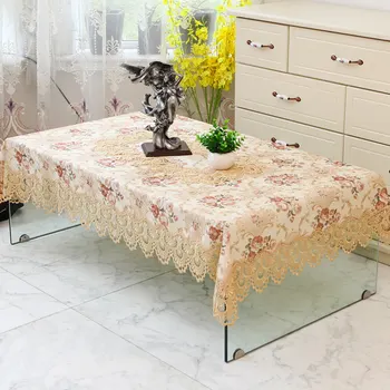 Mados Kavos staltiesė Europos Nėrinių staltiesė Stačiakampio formos pietų stalas šluostės dangtelį ant stalo siuvinėjimo lentelė rankšluostį