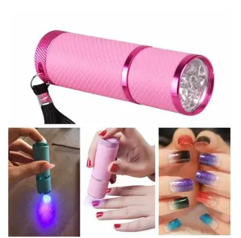 Mini UV Led, Šviesos, UV LED Lempos, Nagų Džiovintuvas Gelio Nagai 9 LED Nagų Dailės Priemonės, UV Žibintuvėlis Nešiojimui Nagų Džiovinimo Mašina