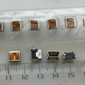 Originalus USBPlugged į 5P 5 kojos trumpos keturių fixedPatch kojų MINI USB sąsaja