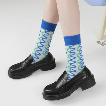 Rudenį ir žiemą originalus naujas kojines vyresnysis tekstūra tekstūra dizaineris paprasta asmenybė mados vyrų ir moterų vamzdis kojinės