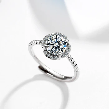 S925 Sterlingas Sidabro Atidaryti Žiedas, vestuviniai žiedai, porų žiedus, moterų dalyvavimą prabangių sterlingas sidabro žiedai