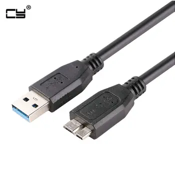 USB 3.0 Tipo su USB3.0 Micro B Male Kabelio su Adapteriu Duomenų Sinchronizavimo Kabelis Laido Išorinį Kietąjį Diską Diskas HDD kietojo disko 10cm kabelis